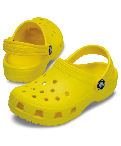 crocs（クロックス）の「クロックス クラシック クロッグ キッズ サンダル / crocs Classic Clog Kids Sandal（サンダル・キッズ・ホワイト/ライトブルー/ブラック/ベージュ/パープル/ネイビー/レッド/ピンク/オレンジ/ブルー/グリーン系その他/ブルー系その他/イエロー系その他/レモンイエロー/ブルー系その他3/オレンジ系その他3/グリーン系その他4/ピンク系その他6/レッド系その他/イエロー/ピンク系その他7/ブルー系その他4・18cm/19cm/20cm/21cm/18.5cm/19.5cm）」の15枚目の写真
