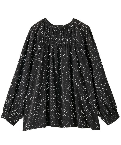 GeeRA(ジーラ)の「前後2WAYシャーリングタイブラウス(シャツ/ブラウス・レディース・ドット/ライトグレー/ブルー・MEDIUM/LARGE/X-LARGE)」の17枚目の写真