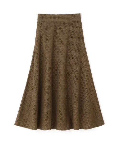 N.（N. Natural Beauty Basic）（エヌエヌナチュラルビューティーベーシック）の「◆ボリュームフレアレーススカート（スカート・レディース・オフホワイト/ブラック/モカ・MEDIUM）」の21枚目の写真