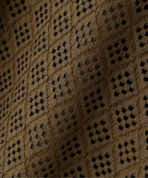 N.（N. Natural Beauty Basic）（エヌエヌナチュラルビューティーベーシック）の「◆ボリュームフレアレーススカート（スカート・レディース・オフホワイト/ブラック/モカ・MEDIUM）」の20枚目の写真