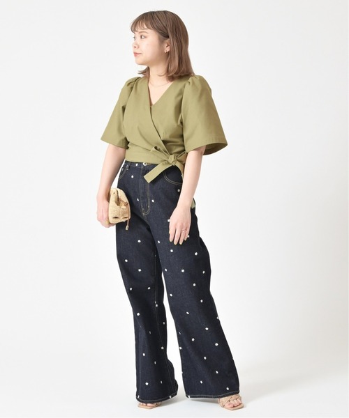 SPICK &amp; SPAN カシュクールフレアブラウス　36 U by SPICK&SPAN - SPICK & SPAN カシュクールフレアブラウス 36の通販