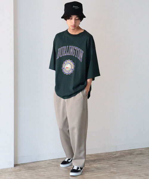 BeAMS DOT（ビームスドット）の「【WEB限定】BeAMS DOT / カレッジ プリントTシャツ（Tシャツ/カットソー・メンズ・ライトグレー/グリーン・MEDIUM/LARGE）」の5枚目の写真