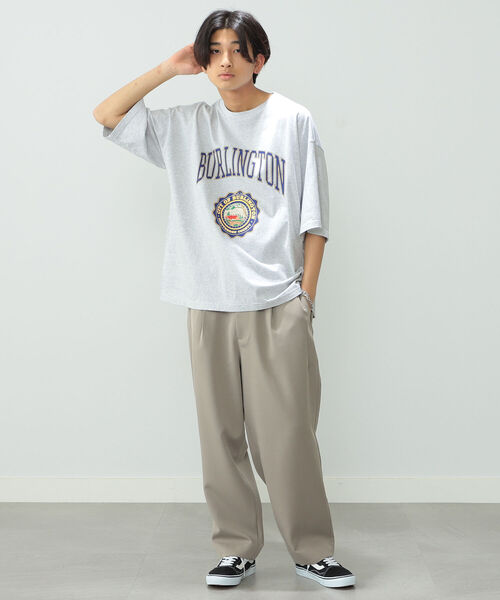 BeAMS DOT（ビームスドット）の「【WEB限定】BeAMS DOT / カレッジ プリントTシャツ（Tシャツ/カットソー・メンズ・ライトグレー/グリーン・MEDIUM/LARGE）」の14枚目の写真