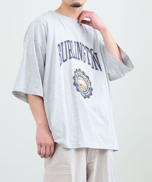BeAMS DOT（ビームスドット）の「【WEB限定】BeAMS DOT / カレッジ プリントTシャツ（Tシャツ/カットソー・メンズ・ライトグレー/グリーン・MEDIUM/LARGE）」の19枚目の写真