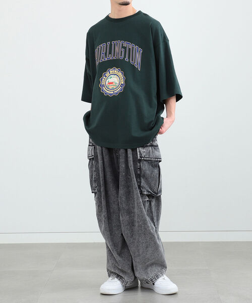 BeAMS DOT（ビームスドット）の「【WEB限定】BeAMS DOT / カレッジ プリントTシャツ（Tシャツ/カットソー・メンズ・ライトグレー/グリーン・MEDIUM/LARGE）」の15枚目の写真