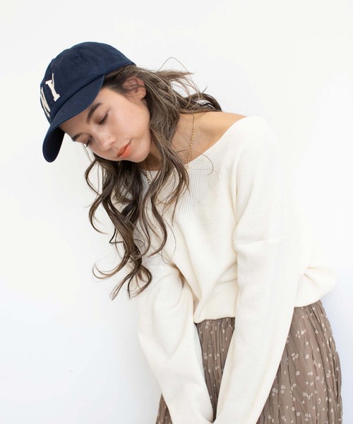 fifth（フィフス）の「ロゴ刺繍キャップ（ハット・レディース・ベージュ/ネイビー・FREE）」の17枚目の写真
