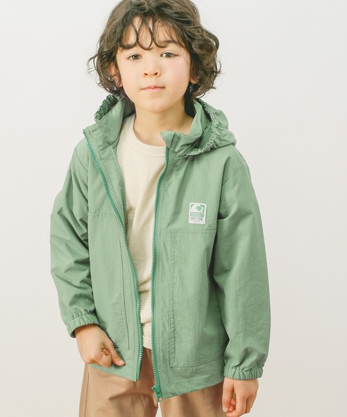 BAYFLOW（ベイフロー）の「【撥水加工付き】[KIDS]マウンテンパーカー（マウンテンパーカー・キッズ・カーキ/サックスブルー・110cm/120cm/130cm/140cm）」の2枚目の写真