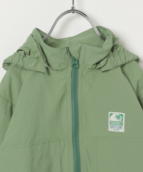 BAYFLOW（ベイフロー）の「【撥水加工付き】[KIDS]マウンテンパーカー（マウンテンパーカー・キッズ・カーキ/サックスブルー・110cm/120cm/130cm/140cm）」の18枚目の写真