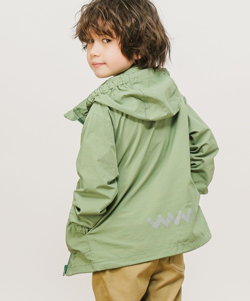 BAYFLOW（ベイフロー）の「【撥水加工付き】[KIDS]マウンテンパーカー（マウンテンパーカー・キッズ・カーキ/サックスブルー・110cm/120cm/130cm/140cm）」の3枚目の写真