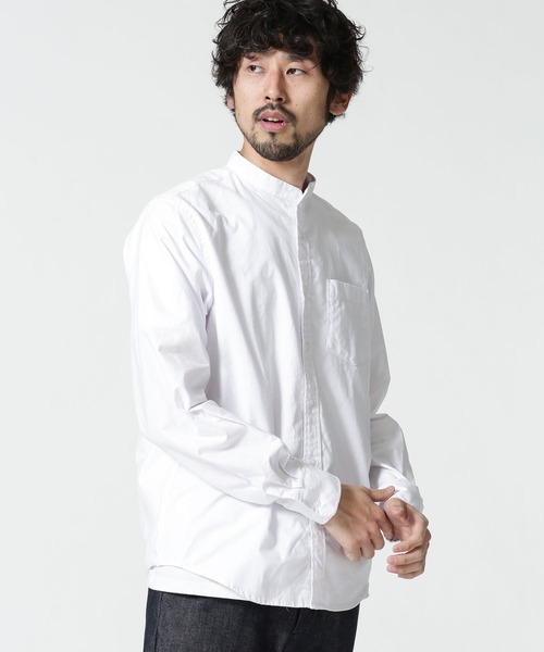 セール バンドカラーシャツ シャツ ブラウス Nano Universe ナノユニバース のファッション通販 Zozotown