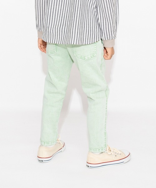 BRANSHES（ブランシェス）の「【マカロンデニム】カラーロングパンツ（デニムパンツ・キッズ・ブラウン/オレンジ/グリーン・90/130/120/150/140/110/100）」の18枚目の写真