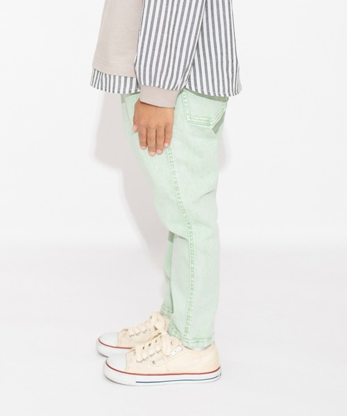 BRANSHES（ブランシェス）の「【マカロンデニム】カラーロングパンツ（デニムパンツ・キッズ・ブラウン/オレンジ/グリーン・90/130/120/150/140/110/100）」の15枚目の写真