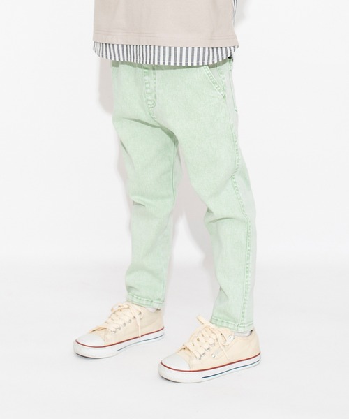 BRANSHES（ブランシェス）の「【マカロンデニム】カラーロングパンツ（デニムパンツ・キッズ・ブラウン/オレンジ/グリーン・90/130/120/150/140/110/100）」の17枚目の写真