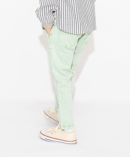 BRANSHES（ブランシェス）の「【マカロンデニム】カラーロングパンツ（デニムパンツ・キッズ・ブラウン/オレンジ/グリーン・90/130/120/150/140/110/100）」の16枚目の写真