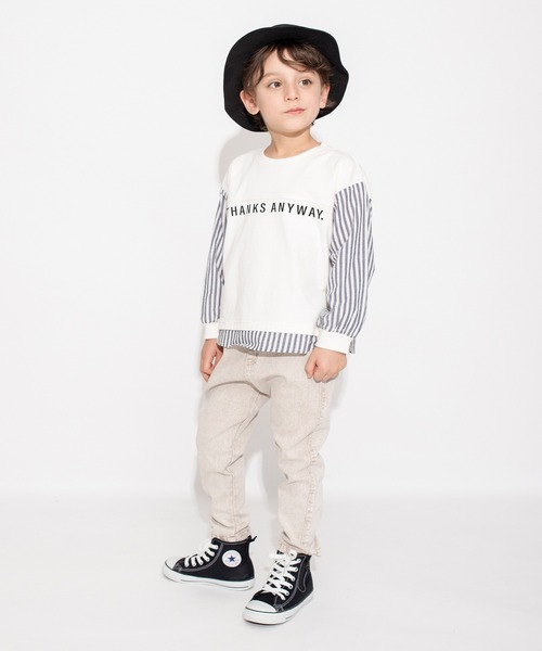 BRANSHES（ブランシェス）の「【マカロンデニム】カラーロングパンツ（デニムパンツ・キッズ・ブラウン/オレンジ/グリーン・90/130/120/150/140/110/100）」の9枚目の写真