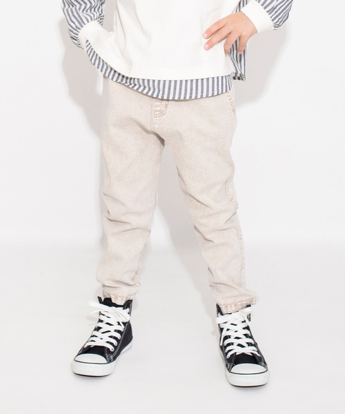 BRANSHES（ブランシェス）の「【マカロンデニム】カラーロングパンツ（デニムパンツ・キッズ・ブラウン/オレンジ/グリーン・90/130/120/150/140/110/100）」の4枚目の写真