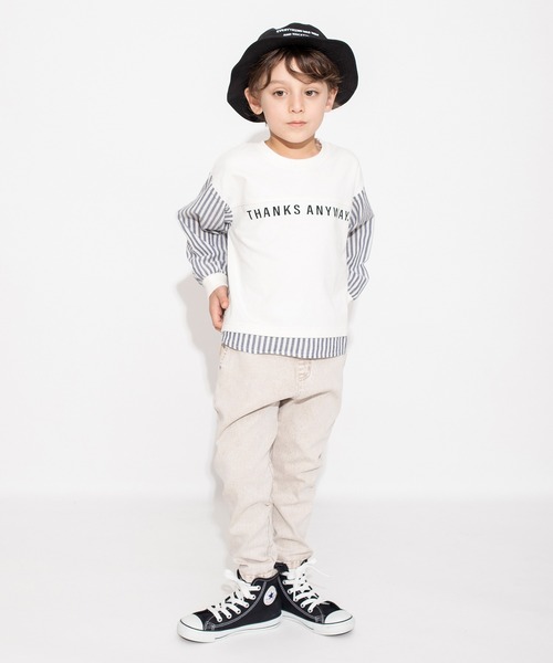 BRANSHES（ブランシェス）の「【マカロンデニム】カラーロングパンツ（デニムパンツ・キッズ・ブラウン/オレンジ/グリーン・90/130/120/150/140/110/100）」の12枚目の写真