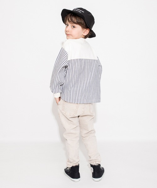 BRANSHES（ブランシェス）の「【マカロンデニム】カラーロングパンツ（デニムパンツ・キッズ・ブラウン/オレンジ/グリーン・90/130/120/150/140/110/100）」の13枚目の写真