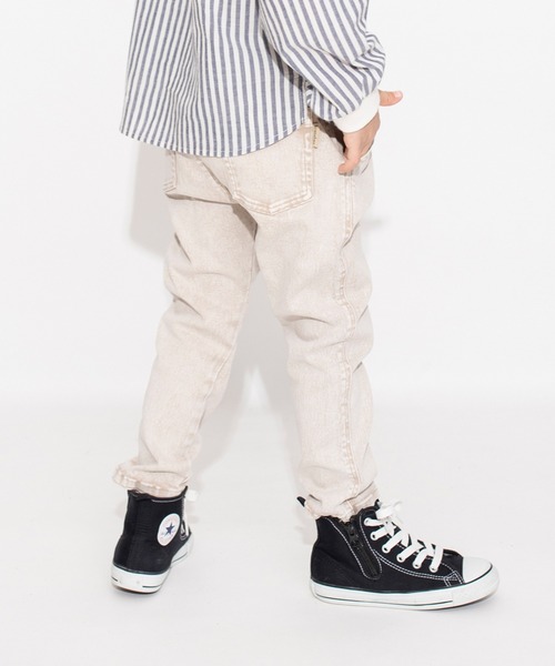 BRANSHES（ブランシェス）の「【マカロンデニム】カラーロングパンツ（デニムパンツ・キッズ・ブラウン/オレンジ/グリーン・90/130/120/150/140/110/100）」の7枚目の写真