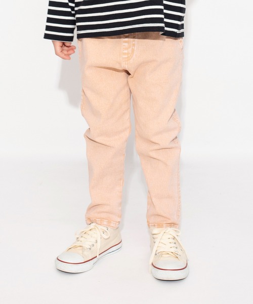 BRANSHES（ブランシェス）の「【マカロンデニム】カラーロングパンツ（デニムパンツ・キッズ・ブラウン/オレンジ/グリーン・90/130/120/150/140/110/100）」の22枚目の写真