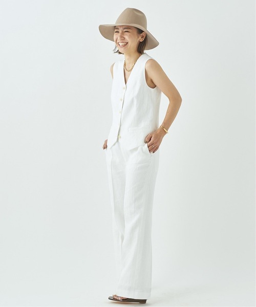 【新品】Plage Linen ベスト プラージュ Plage VIS LINEN ベスト （ブラック