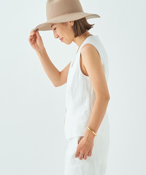 plage（プラージュ）の「Linen ベスト◇（ベスト）」 - WEAR