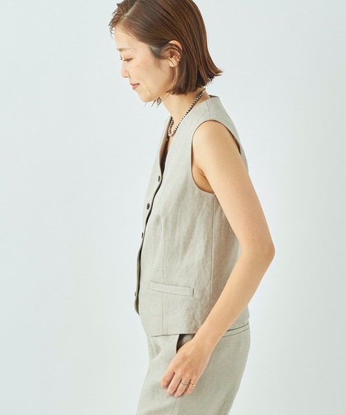 plage（プラージュ）の「Linen ベスト◇（ベスト）」 - WEAR