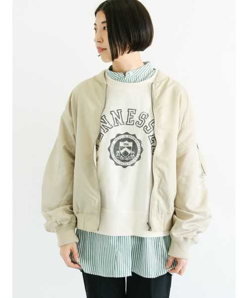 Lugnoncure（ルノンキュール）の「ミリタリーブルゾン（ミリタリージャケット・レディース・ブラック/ベージュ/カーキ・ﾌﾘ-）」の3枚目の写真