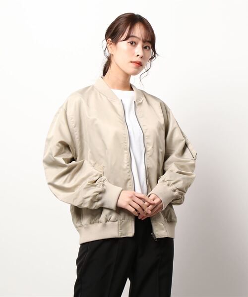 Lugnoncure（ルノンキュール）の「ミリタリーブルゾン（ミリタリージャケット・レディース・ブラック/ベージュ/カーキ・ﾌﾘ-）」の9枚目の写真