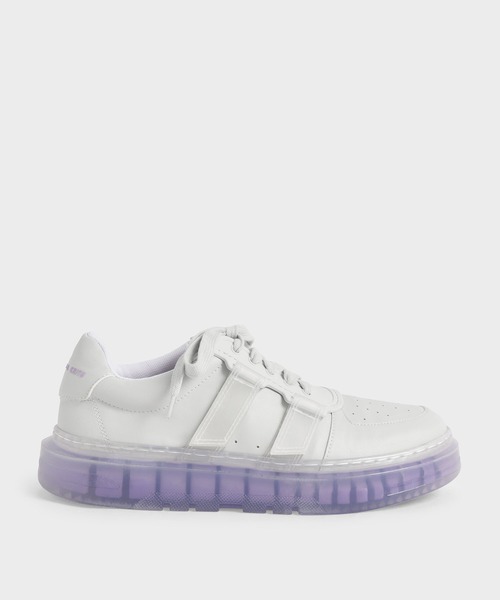 トランスルーセントカラードソール ロウトップスニーカー / Translucent Coloured Sole Low-Top Sneakers