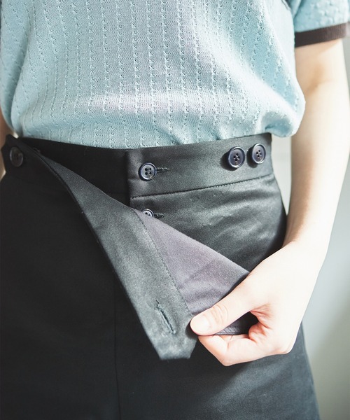 bulle de savon（ビュルデサボン）の「チノ　ショートパンツ（チノパンツ・レディース・ブラック/ホワイト/ベージュ・FREE）」の22枚目の写真