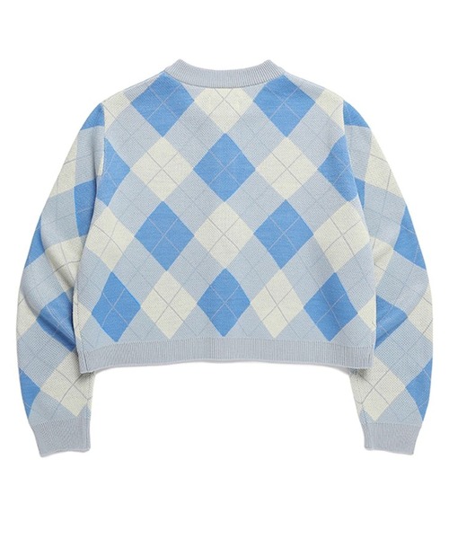 CLOTTY(クロッティ)の「CLOTTY/CC ARGYLE カーディガン 2276410(カーディガン/ボレロ・レディース・セージグリーン/ブルー/レッド・FREE)」の16枚目の写真
