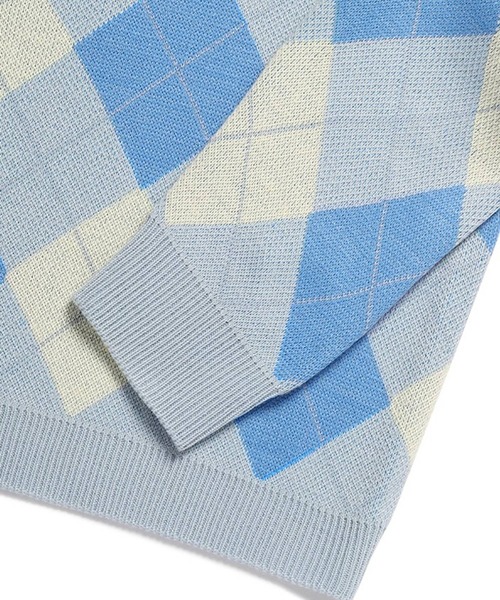 CLOTTY(クロッティ)の「CLOTTY/CC ARGYLE カーディガン 2276410(カーディガン/ボレロ・レディース・セージグリーン/ブルー/レッド・FREE)」の17枚目の写真