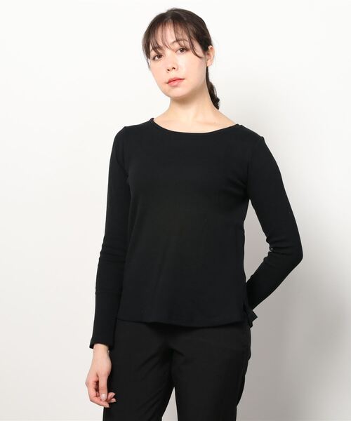 EACH.（イーチ）の「EACH ビスチェ+テレコカットソー（Tシャツ/カットソー・レディース・ブラック/パープル/グレー・FREE）」の6枚目の写真