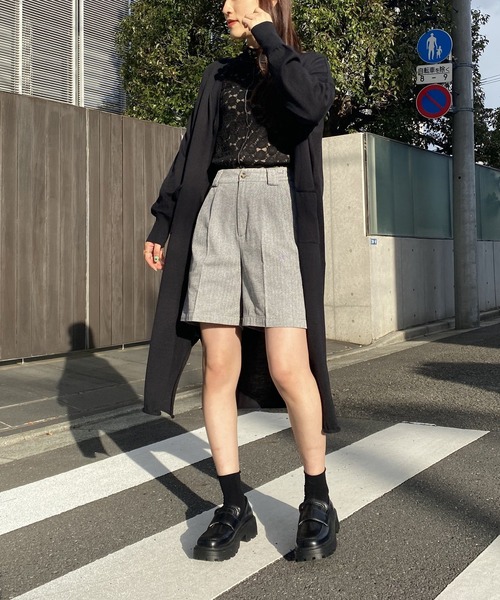 AS KNOW AS PINKY(アズノゥアズピンキー)の「さらりはおりくるんロングカーディガン(カーディガン/ボレロ・レディース・ブラック/グレー/ブルー/イエロー・FREE)」の18枚目の写真