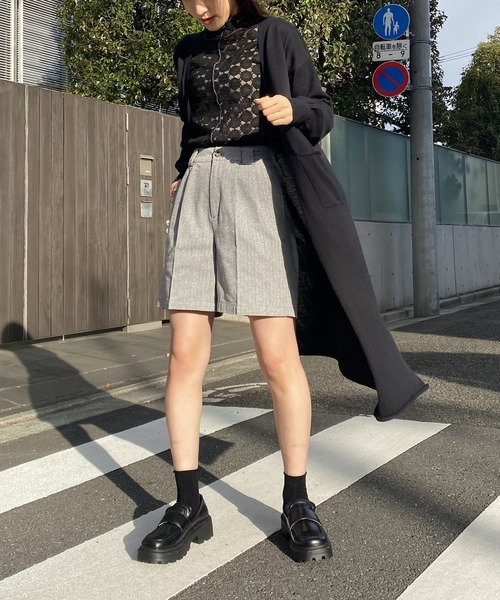 AS KNOW AS PINKY(アズノゥアズピンキー)の「さらりはおりくるんロングカーディガン(カーディガン/ボレロ・レディース・ブラック/グレー/ブルー/イエロー・FREE)」の19枚目の写真