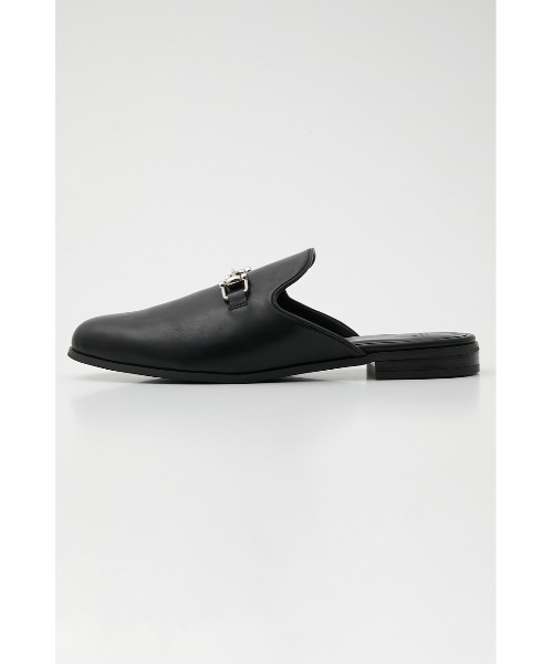 AZUL by moussy（アズールバイマウジー）の「BIT FAUX LEATHER SANDALS/ビットフェイクレザーサンダル（サンダル・メンズ・ブラック/グリーン・MEDIUM/LARGE）」の6枚目の写真