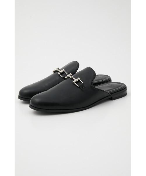 AZUL by moussy（アズールバイマウジー）の「BIT FAUX LEATHER SANDALS/ビットフェイクレザーサンダル（サンダル・メンズ・ブラック/グリーン・MEDIUM/LARGE）」の5枚目の写真