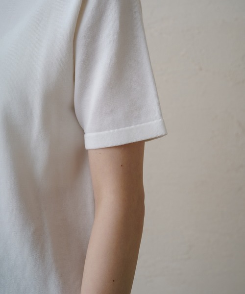 LOUNGEDRESS(ラウンジドレス)の「ニットTシャツ(ニット/セーター・レディース・オフホワイト/ブラック・FREE)」の6枚目の写真