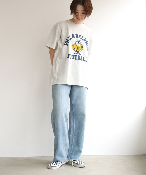 Champion（チャンピオン）の「Champion チャンピオン リバースウィーブTシャツ（Tシャツ/カットソー・レディース・オフホワイト・M/L/S）」の12枚目の写真