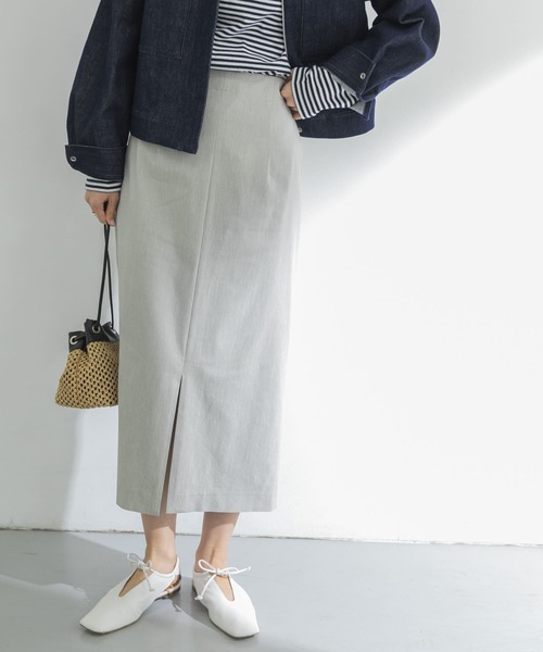 URBAN RESEARCH（アーバンリサーチ）の「ハイウエストタイトスカート（スカート・レディース・グレー/グレー系その他・36/38）」の3枚目の写真