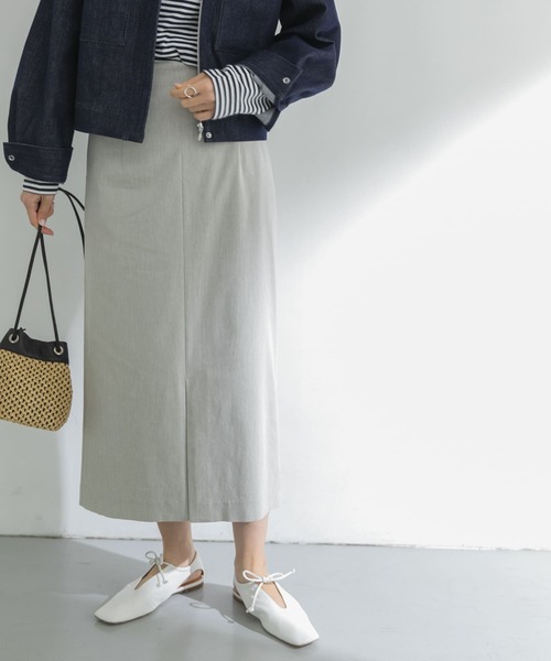 URBAN RESEARCH（アーバンリサーチ）の「ハイウエストタイトスカート（スカート・レディース・グレー/グレー系その他・36/38）」の4枚目の写真