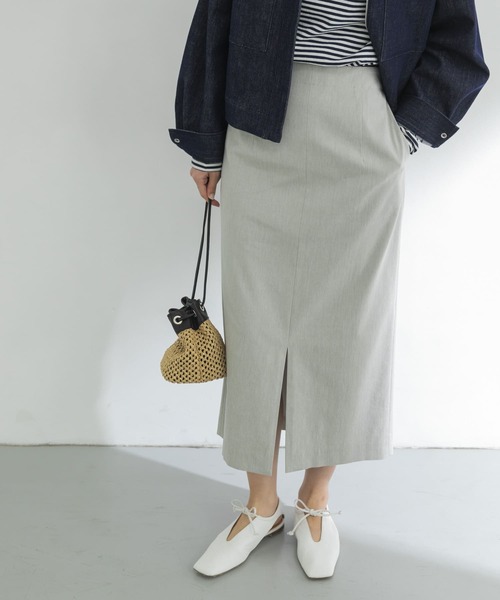 URBAN RESEARCH（アーバンリサーチ）の「ハイウエストタイトスカート（スカート・レディース・グレー/グレー系その他・36/38）」の7枚目の写真