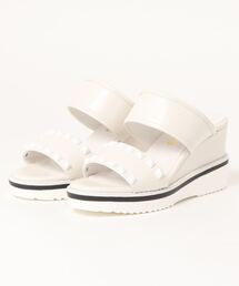 【DURAS】 スタッズ厚底スポーティーサンダル