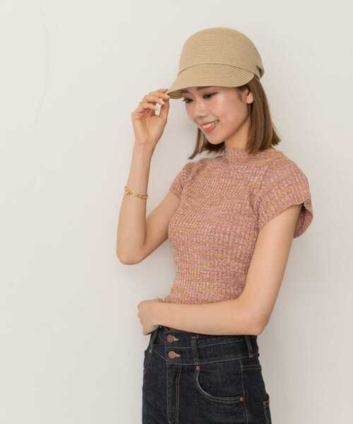 RODE SKO（ロデスコ）の「洗えるたためるキャスケット（キャスケット・レディース・ダークブラウン/ナチュラル/ベージュ系その他・FREE）」の5枚目の写真