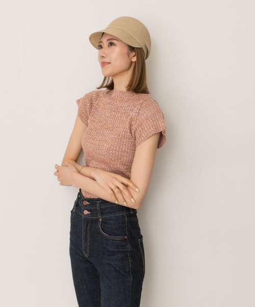 RODE SKO（ロデスコ）の「洗えるたためるキャスケット（キャスケット・レディース・ダークブラウン/ナチュラル/ベージュ系その他・FREE）」の6枚目の写真