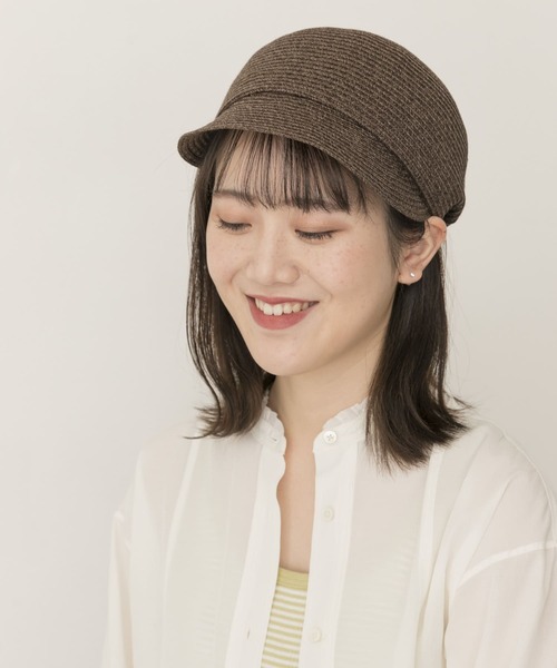 RODE SKO（ロデスコ）の「洗えるたためるキャスケット（キャスケット・レディース・ダークブラウン/ナチュラル/ベージュ系その他・FREE）」の9枚目の写真