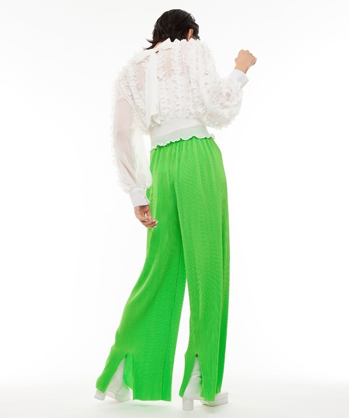 Narcissus（ナルシス）の「【Narcissus WEBSTORE 限定商品】プリーツイージーパンツ（その他パンツ・レディース・ブラック/ピンク/ブルー/グリーン・FREE）」の8枚目の写真