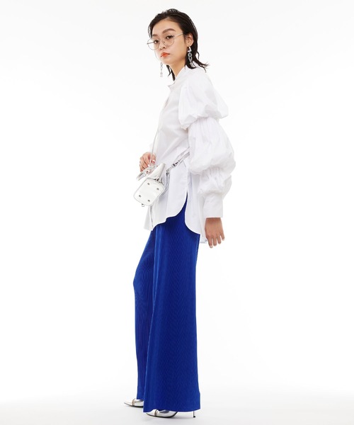 Narcissus（ナルシス）の「【Narcissus WEBSTORE 限定商品】プリーツイージーパンツ（その他パンツ・レディース・ブラック/ピンク/ブルー/グリーン・FREE）」の9枚目の写真