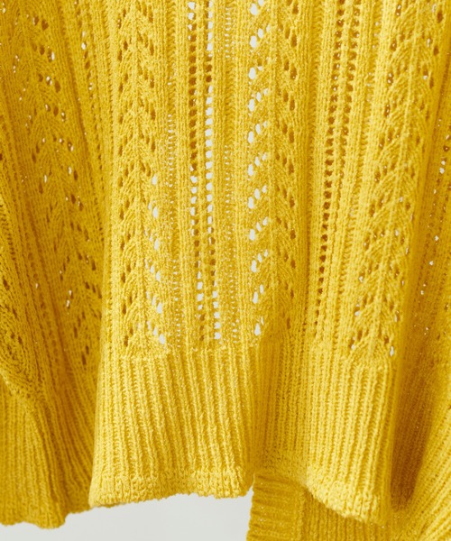 natural couture（ナチュラルクチュール）の「WEB限定/ダブルリボン透かし編みボレロカーディガン（カーディガン/ボレロ・レディース・ライトベージュ/イエロー/その他1・FREE）」の21枚目の写真